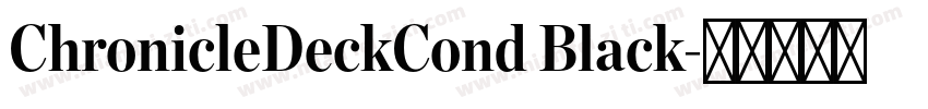 ChronicleDeckCond Black字体转换